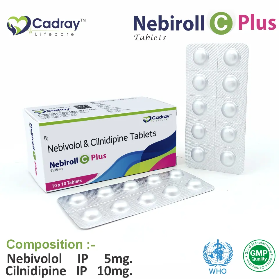 Nebivolol 5 mg + Cilnidipine 10 mg Tablet in PCD Pharma Franchise